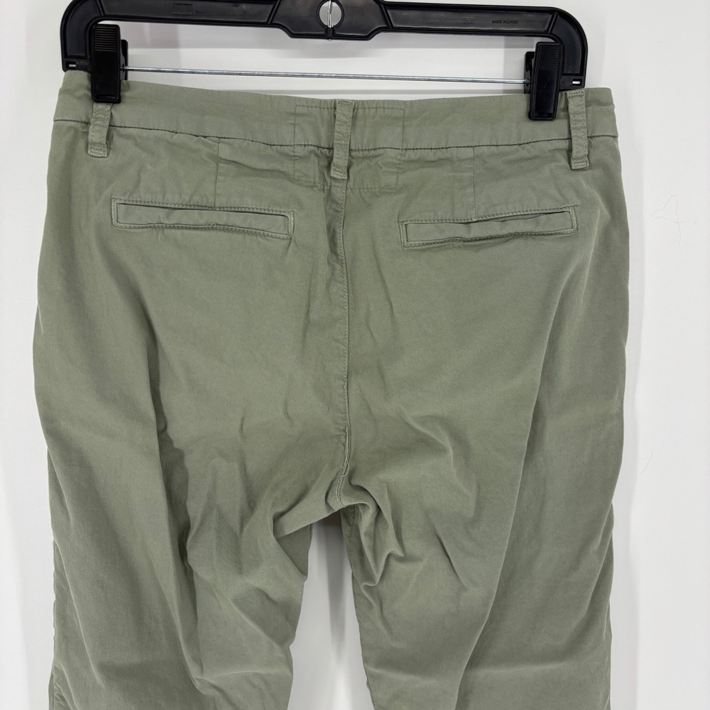 Frank & Eileen Wicklow Italian Chino Pants Sage Green Women Size 4 Crop Raw Hem - Picture 10 of 14